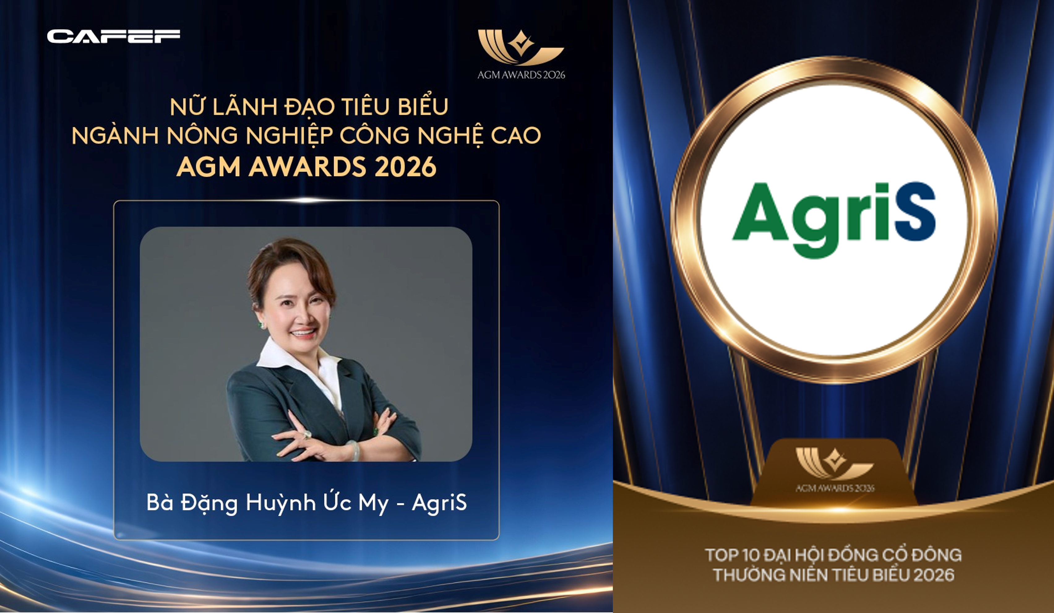 AgriS ghi dấu tại AGM Awards 2026: Quản trị tốt là nền tảng của tăng trưởng bền vững